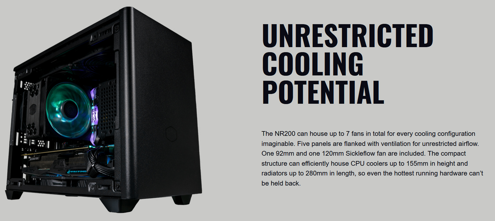 Cooler Master MasterBox NR200P Black (Mini ITX Tower/Màu đen) giới thiệu 2